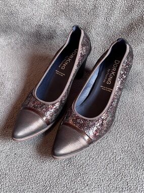 Dorking by Fluchos D7588 Snakeskin Leather Pumps Size 39 (US 8.5)